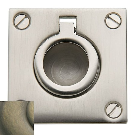 Baldwin Estate Satin Black Flush Ring Pull 0393.050