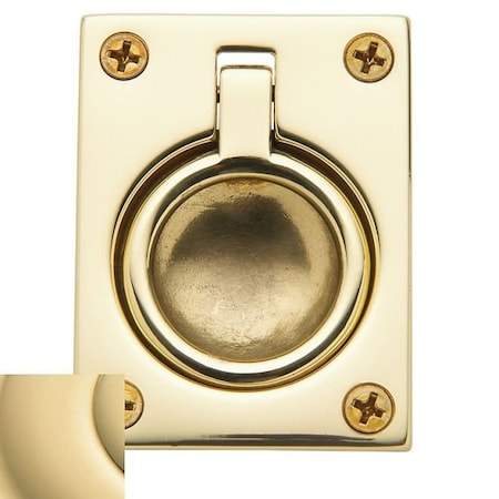 Baldwin Estate Unlacquered Brass Flush Ring Pull 0394.031