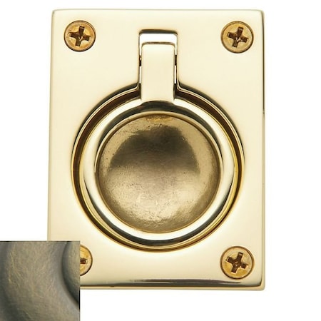 Baldwin Estate Antique Brass Flush Ring Pull 0394.050