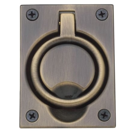 Baldwin Estate Antique Brass Flush Ring Pull 0395.050