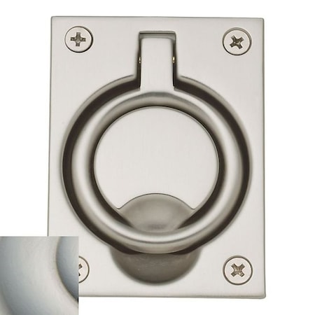 Baldwin Estate Lifetime Satin Nickel Flush Ring Pull 0395.056