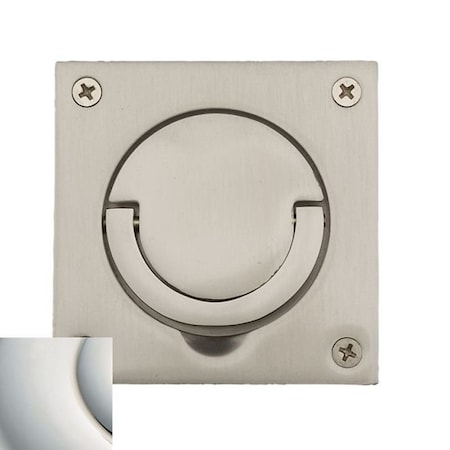 Baldwin Estate Lifetime Bright Nickel Flush Ring Pull 0397.055