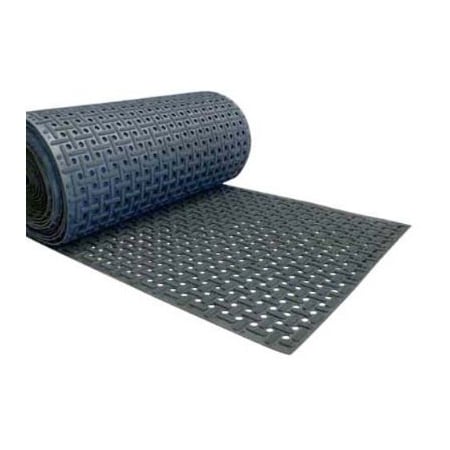 Rubber-Cal "Paw-Grip" 100% Nitrile Non-Slip Rubber Matting - 3/8 in x 34 in x 8 ft - Red 03-W182