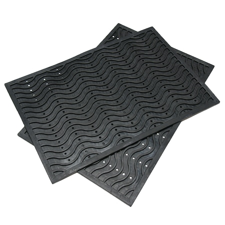 Rubber-Cal Commercial Entrance Mat, 2.5mm thick, Black 03-237-WA