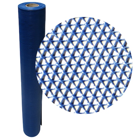 Rubber-Cal Blue PVC S-Grip Runner 50 ft. L, 3/16" H 03-W246