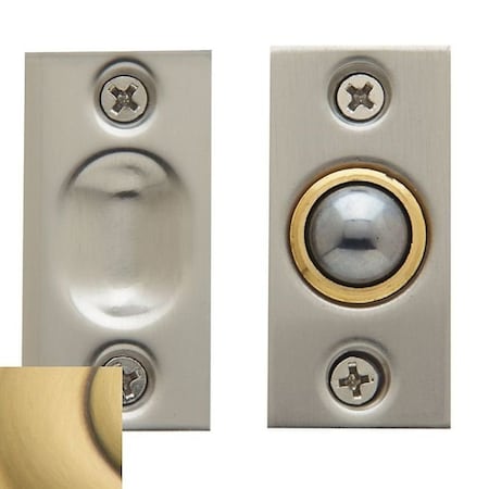 Baldwin Estate Satin Brass with Brown Door Catches 0425.060