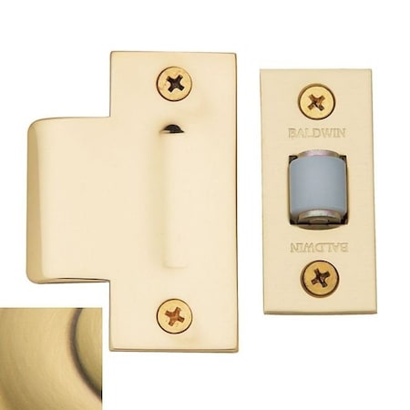 Baldwin Estate Satin Brass with Brown Door Catches 0440.060