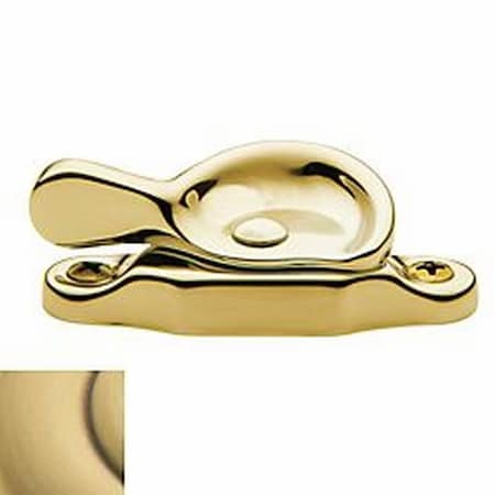 Baldwin Estate Satin Brass with Brown Sash Locks 0452.060