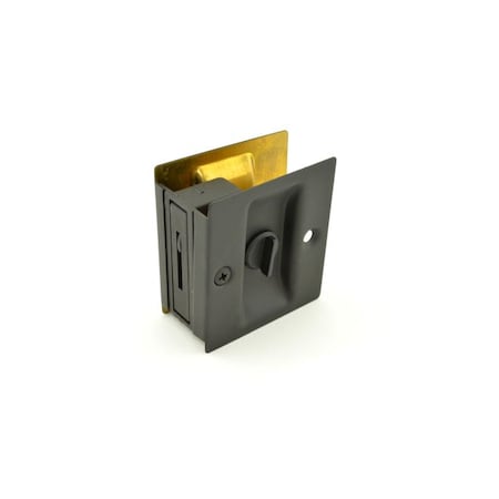 Trimco Privacy Pocket Door Lock Square Cutout for 1-3/8" Thick Door 1065.622