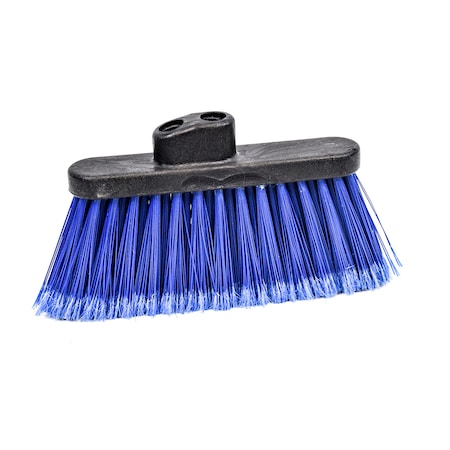 Malish Broom Head, Blue, 4 in L Bristles 055910