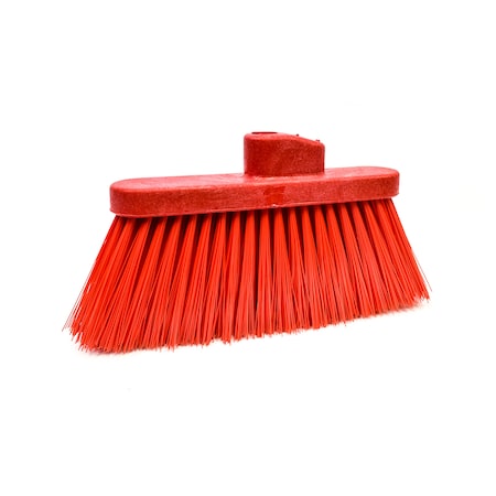 Malish Broom Head, Red, 4 in L Bristles 055920