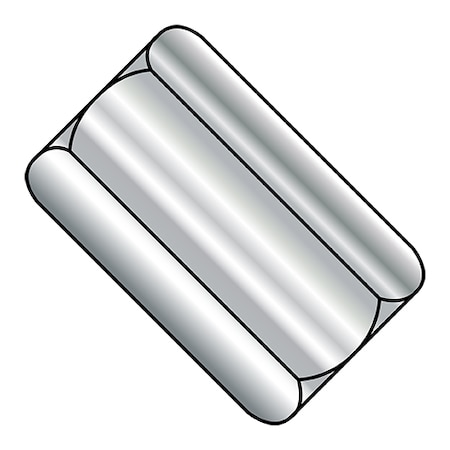 Zoro Select Coupling Nut, #10-24, 18-8 Stainless Steel, Not Graded, 3/4 in Lg, 5/16 in Hex Wd, 175 PK 101205NCUP18