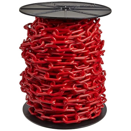 Mr. Chain Red Plastic Chain 3#10, 76 mmx60 ft 80105