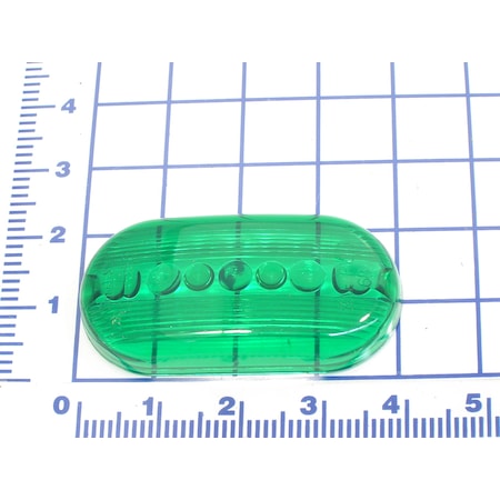 Kelley Lenses, Green Lens Only 2"X 4" Oval 061-244A