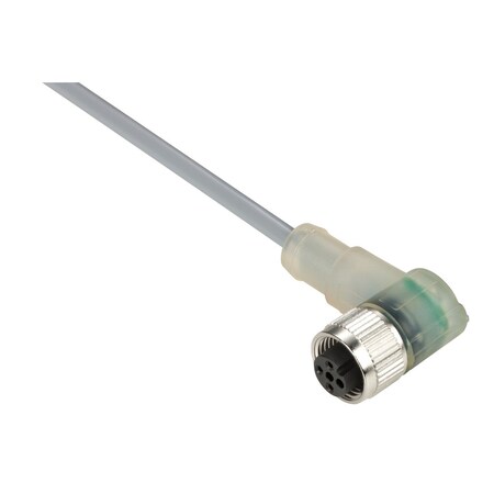 Telemecanique Sensors Cordset Pvc Female M12 3P Pnp Leds 90D 5 XZCPV1340L5