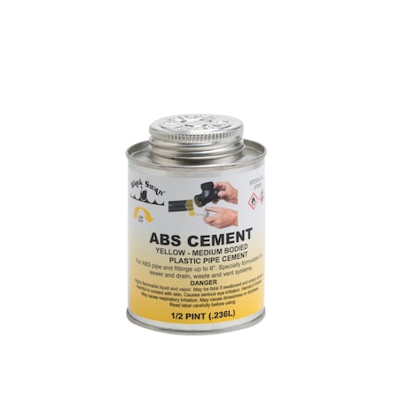 Black Swan ABS Cement (Yellow)-Medium Bodied 1/2 pt 07305