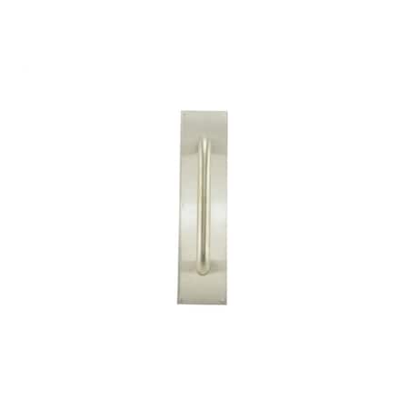 Trimco Square Corner Pull Plate 10" 1195 Pull Satin Stainless Steel 4"x16" 1018-3B.630