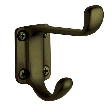 Baldwin Estate Antique Brass Coat Hooks, Hook Height: 2.875" 0781.050