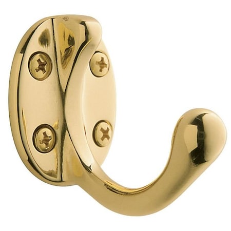 Baldwin Estate Lifetime Brass Coat Hooks, Weight: 1 lb. 0782.003