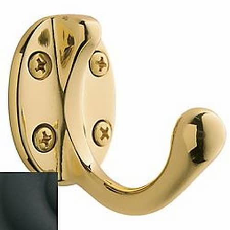 Baldwin Estate Satin Black Coat Hooks, Weight: 1 lb. 0782.190