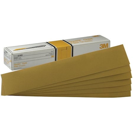 3M HookitGoldSheet, 02469, P220gr, 2-3/4, PK250 02469