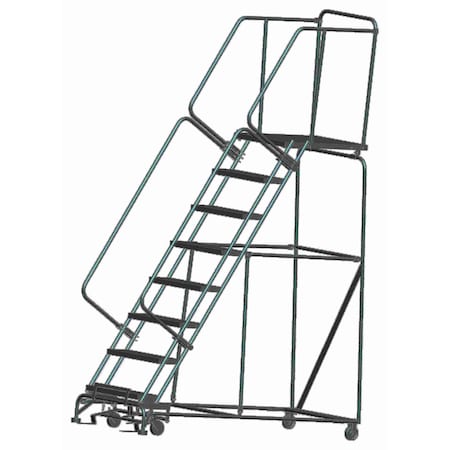 Ballymore Stock Picking Roll Ladder, Steel, 80 in.H 083228R