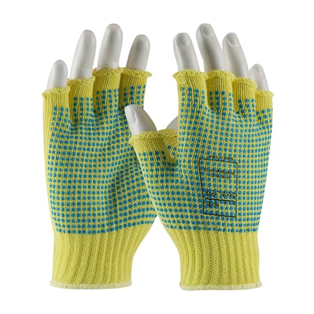 Pip Cut Resistant Half Finger Coated Gloves, Cut Level A2 , PVC , M 12 PK 08-K259PDD/M