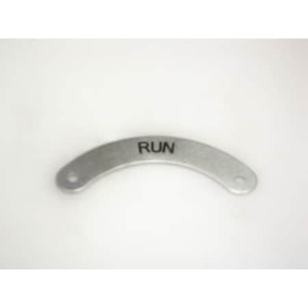 Rees Standard Legend Plate, Run 09005007