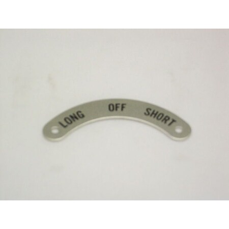 Rees Standard Legend Plate, Long-Off-Short 09005051