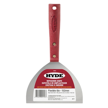 Hyde Flex Carbon Steel Wipe Down Knife 6 09153