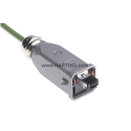 Harting Han3A RJ45 Cable-Mount Connector, Poles 4 09451151100