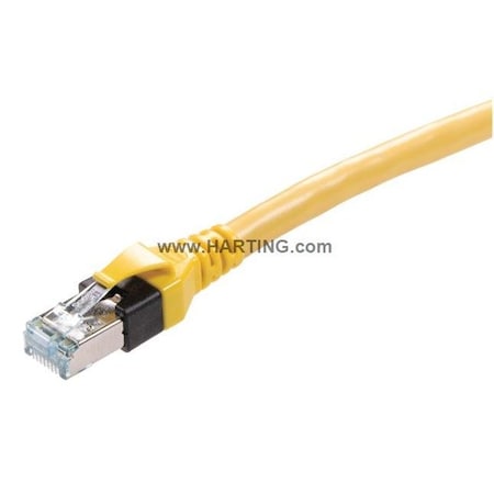 Harting Cordset, 2m, Yellow, 26 AWG 09484747757020