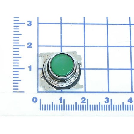 Poweramp Push Buttons, Push Button, Green 0961-0002
