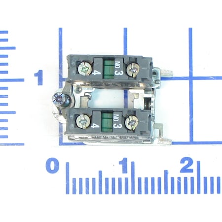 Poweramp Contact Blocks, Contact Block W/Base 2 N 0961-0295