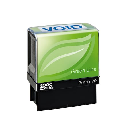 2000 Plus Message Stamp, Recycled, Void, Blue Ink 098373