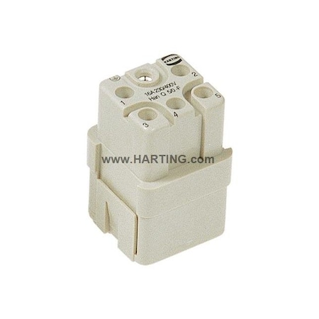 Harting Rectangular Connector Insert, 16 A 09120053101