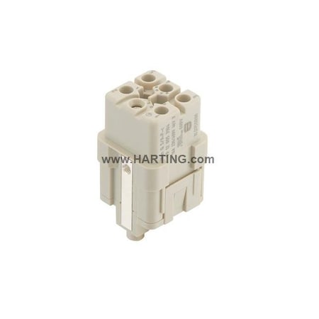 Harting Rectangular Connector Insert, 16 A 09120053104