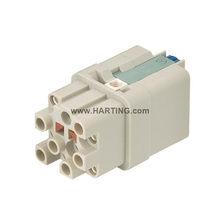 Harting Rectangular Connector Insert, 10 A 09120123101
