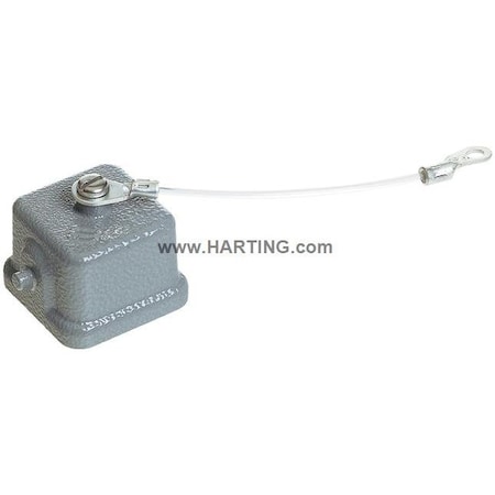 Harting Rectangular Connector Cover, Dust Gray 09200035425