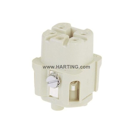 Harting Rectangular Connector Insert, 10 A 09200042711