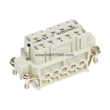 Harting Rectangular Connector Insert, 16 A 09200102812