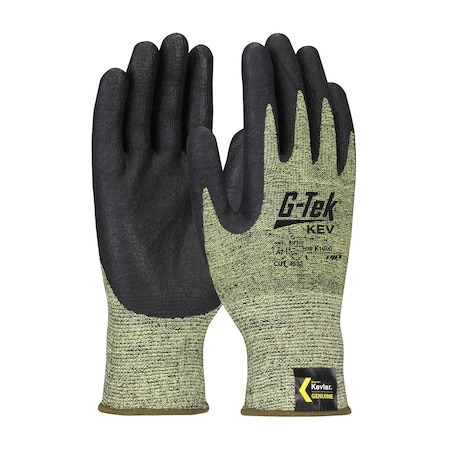 Pip Cut Resistant Coated Gloves, A7 Cut Level, Black/Green, 2XL 09-K1600/XXL