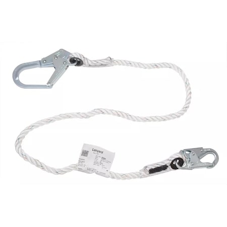 Honeywell Miller 50-Ft. Length, 1 Locking Snap Hook And 1 Locking Rebar Hook 2-1/2 In., 5/8-In. Nylon 202Rrs-2/50Ftwh 202RRS-2/50FTWH