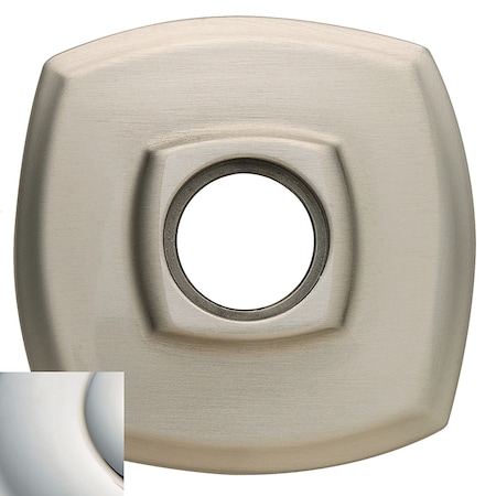 Baldwin Passage Pair Rosettes Lifetime Bright Nickel 5058.055