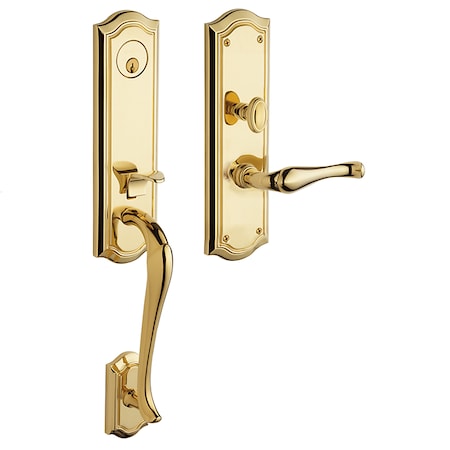 Baldwin Entry Handlesets Lifetime Brass M522.003.LENT