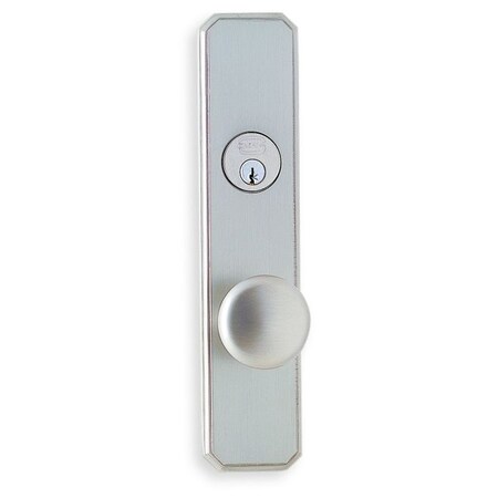 Omnia LH Panic Proof Entry 234BS Mort 442 Knob 11000 Plate Satin Chrome 11442F00L3