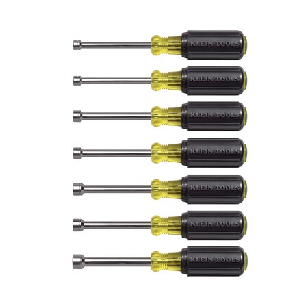 Klein Tools Nut Driver Set, Metric Nut Drivers, 3-Inch Shafts, 7-Piece 65160