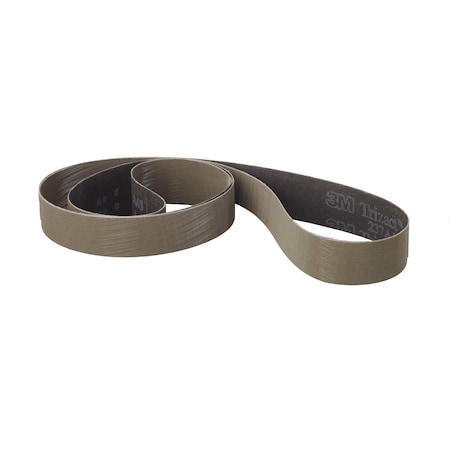 3M Sanding Belt, 4 in W, 354 in L, Closed Coat, Aluminum Oxide, Gray 7010308525