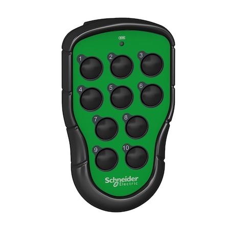 Schneider Electric Transmitter, Harmony pocket remote, 10 single step push buttons ZART10