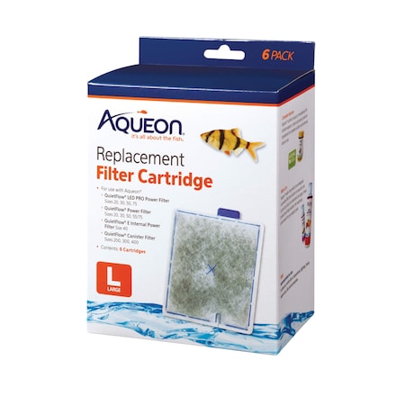 Aqueon Replacment Filter Cartridges 6Pcs Large 5.2 100106088